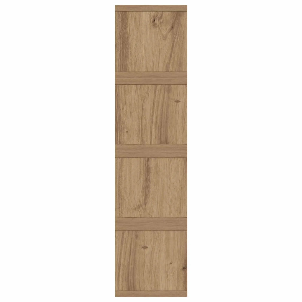 Rack per Stoccaggio CD 4 pz Rovere Artigianale 40 x 17 x 17 cm 8012729