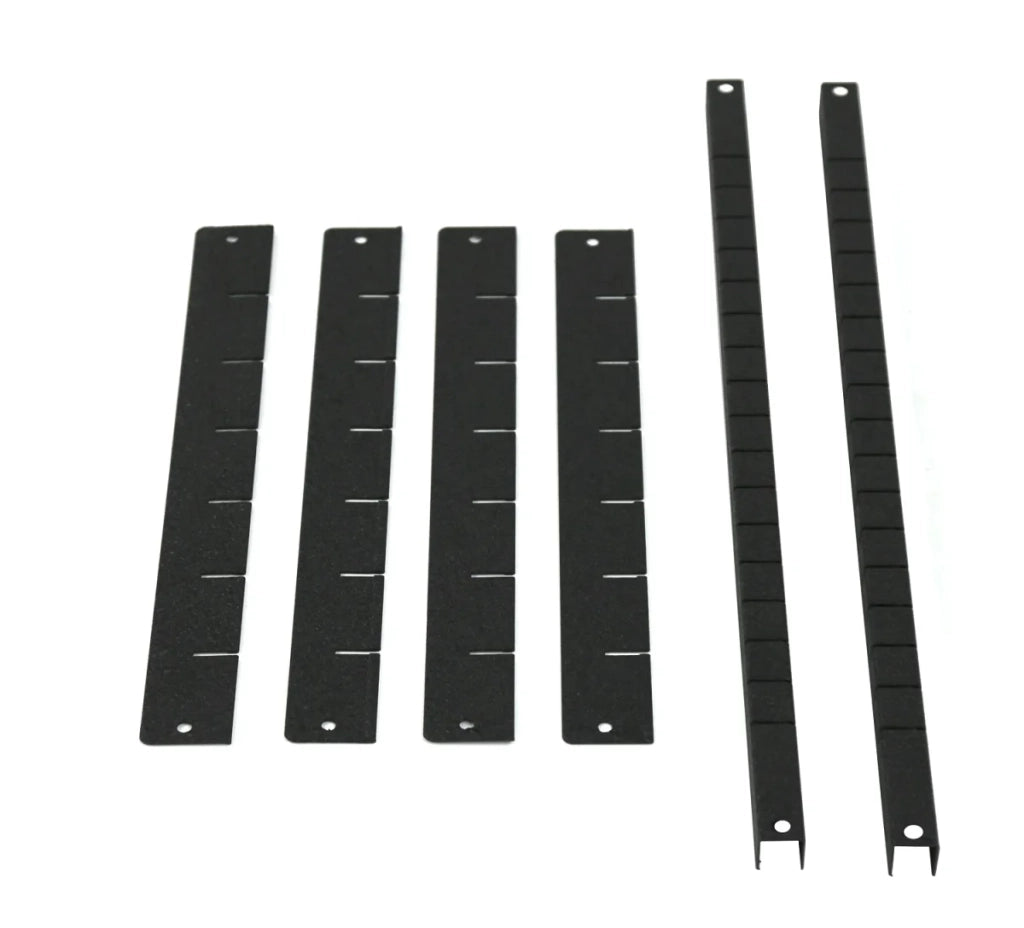 Divisori per cassetti, set nero, per carrelli da officina