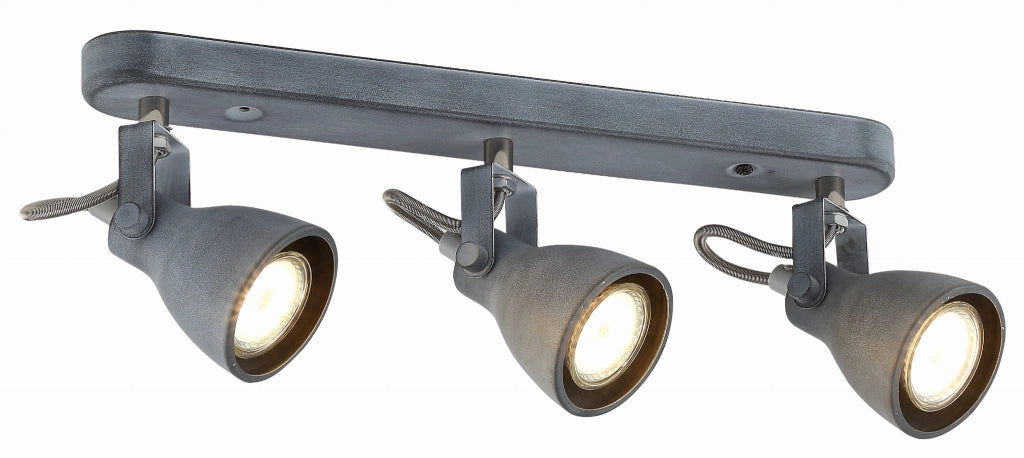 Plafoniera spot Candellux ASH 93-64301 grigia 3xGU10