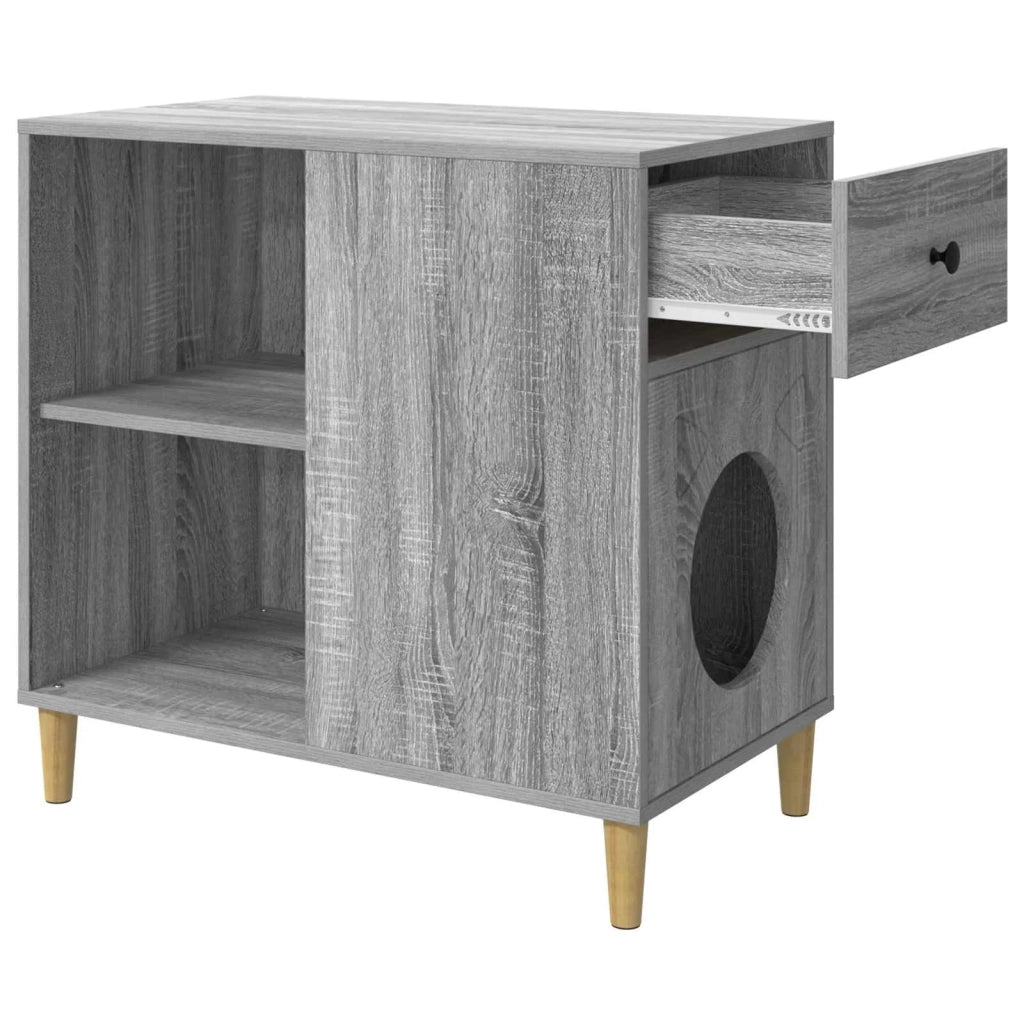 Casa per Gatti Grigio Sonoma 72 x 42.5 x 70 cm CFW1665520