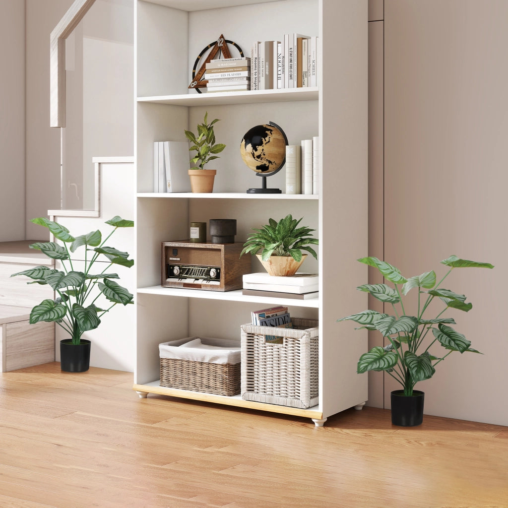 2 Piante Artificiali da Interni 65 cm ¨C zephmum ¨C Verde con Vaso in Plastica