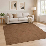Tappeto da Area Grigio 240 x 240 cm Juta 42010421
