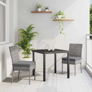 Set da Pranzo per Giardino 3 pcs Grigio 3379212