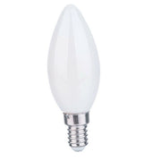 Trade Shop - Lampadina A Led Filamento Opaca 4 W E14 Luce Fredda Calda Naturale Candela C35b -
