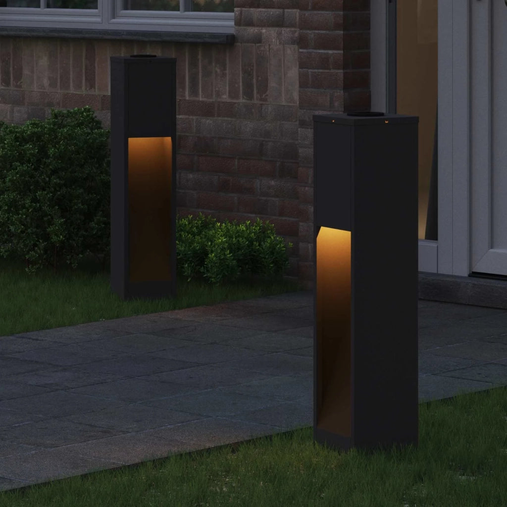 Lucina LED Solare da Percorso 2 pz Nero CFW9124998