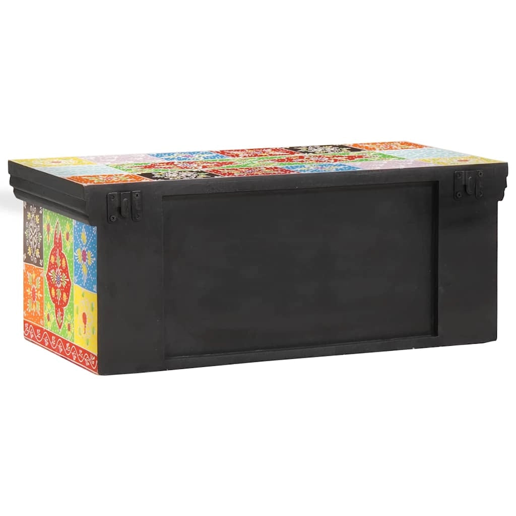 Mobile TV moderno da parete rettangolare con contenitore 60 x 30 x 24 cm in legno massello di mango 02_0057714