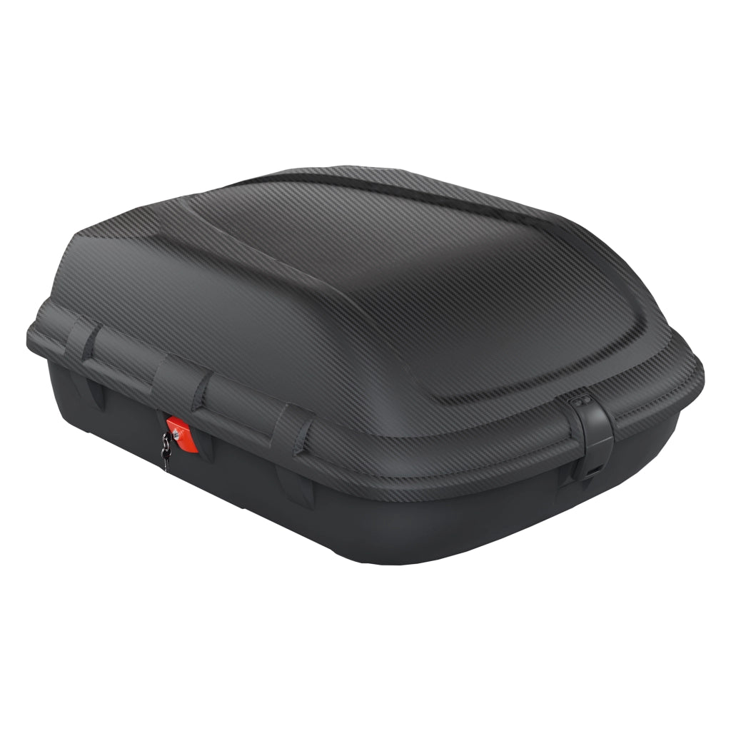 Chivin, Baule Auto Finitura Effetto Carbonio Made in Italy, Nero