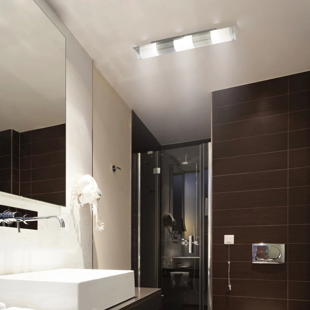 Lampada bagno parete/soffitto Rabalux Periodic 5809 3xE14 cromo