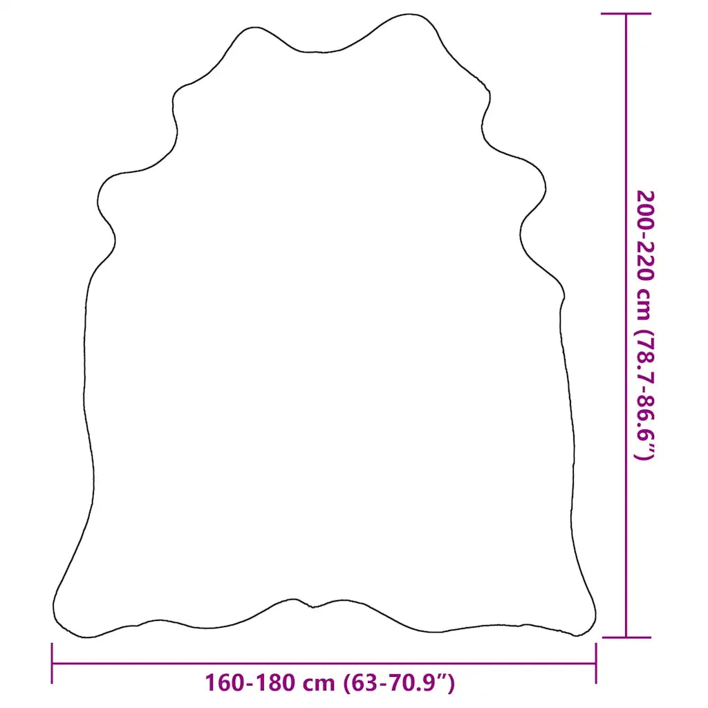 Tappeto in Vera Pelle Bovina 180x220 cm 376701