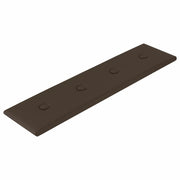 Testiera | Testata da Parete 12 pcs Marrone 60 x 15 cm Pelle Sintetica