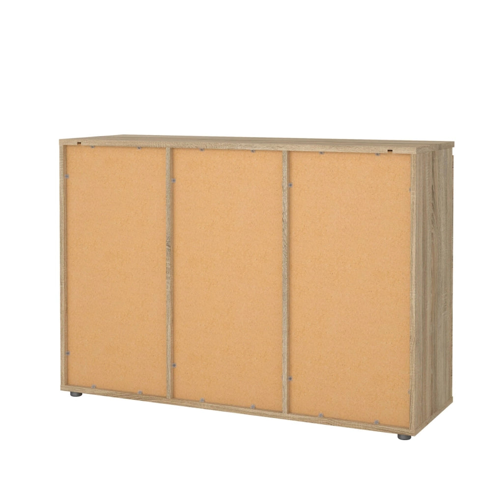 Credenza Zumpano, Buffet da soggiorno, Madia da salotto, Dispensa da cucina, 119x40 h84 cm, Quercia