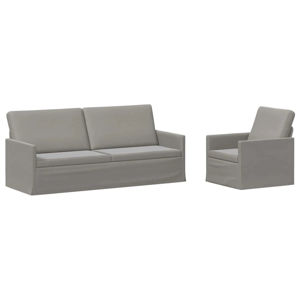 Set di divani 2 pcs Grigio Chiaro Velluto (V) 3433216