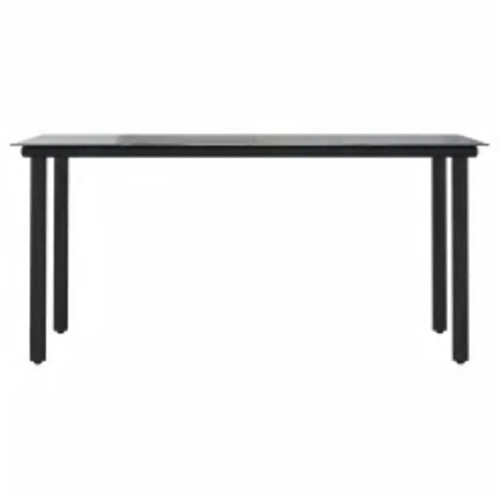 Set Pranzo da Giardino 7pz con Cuscini Marrone Polyrattan Vetro 3334608