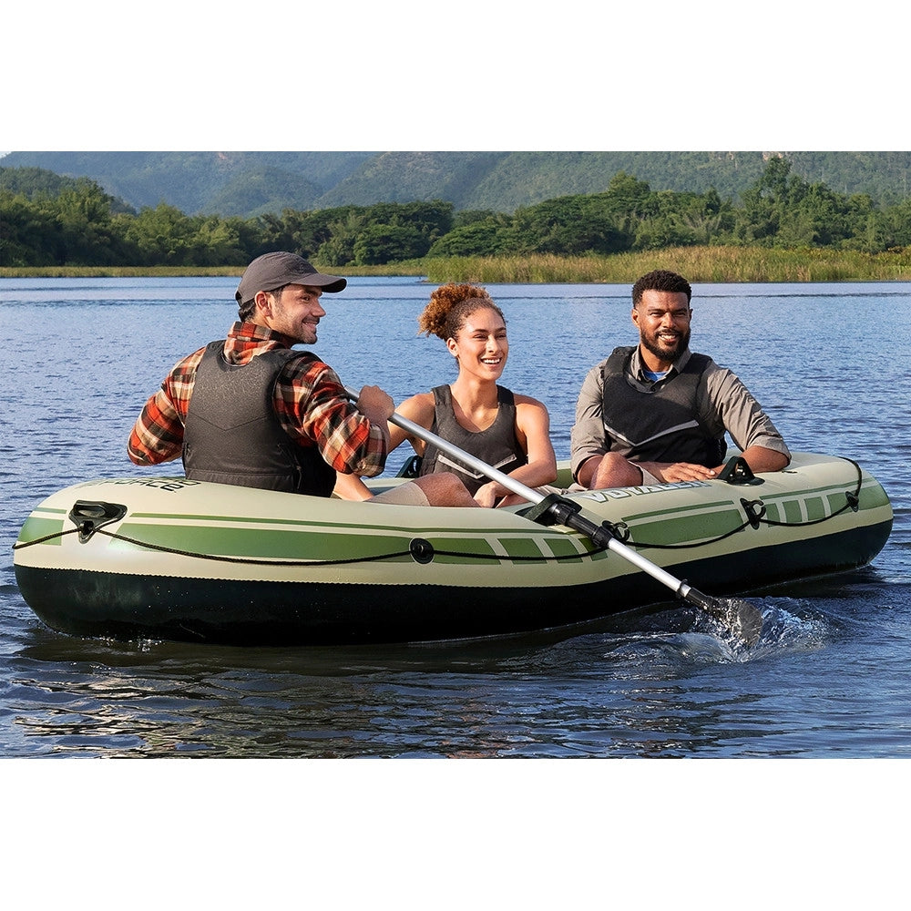 Trade Shop - Set Gommone Gonfiabile Hydro-force Voyager X3 Con Pompa Remi Borsa 294x137x39cm 65164 -