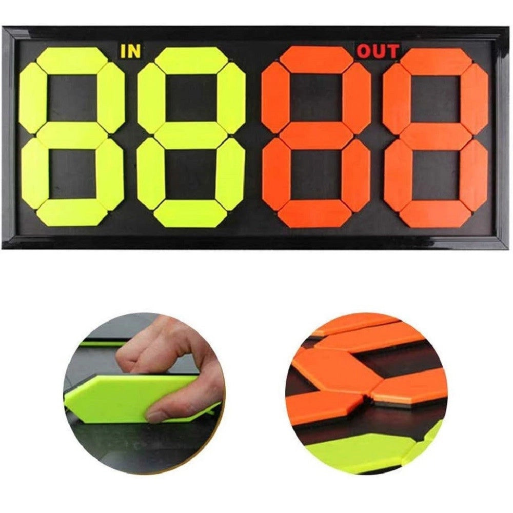 Trade Shop - Tabellone Sostituzione Portatile Arbitro Partita Di Calcio Display 83x38 Cm -