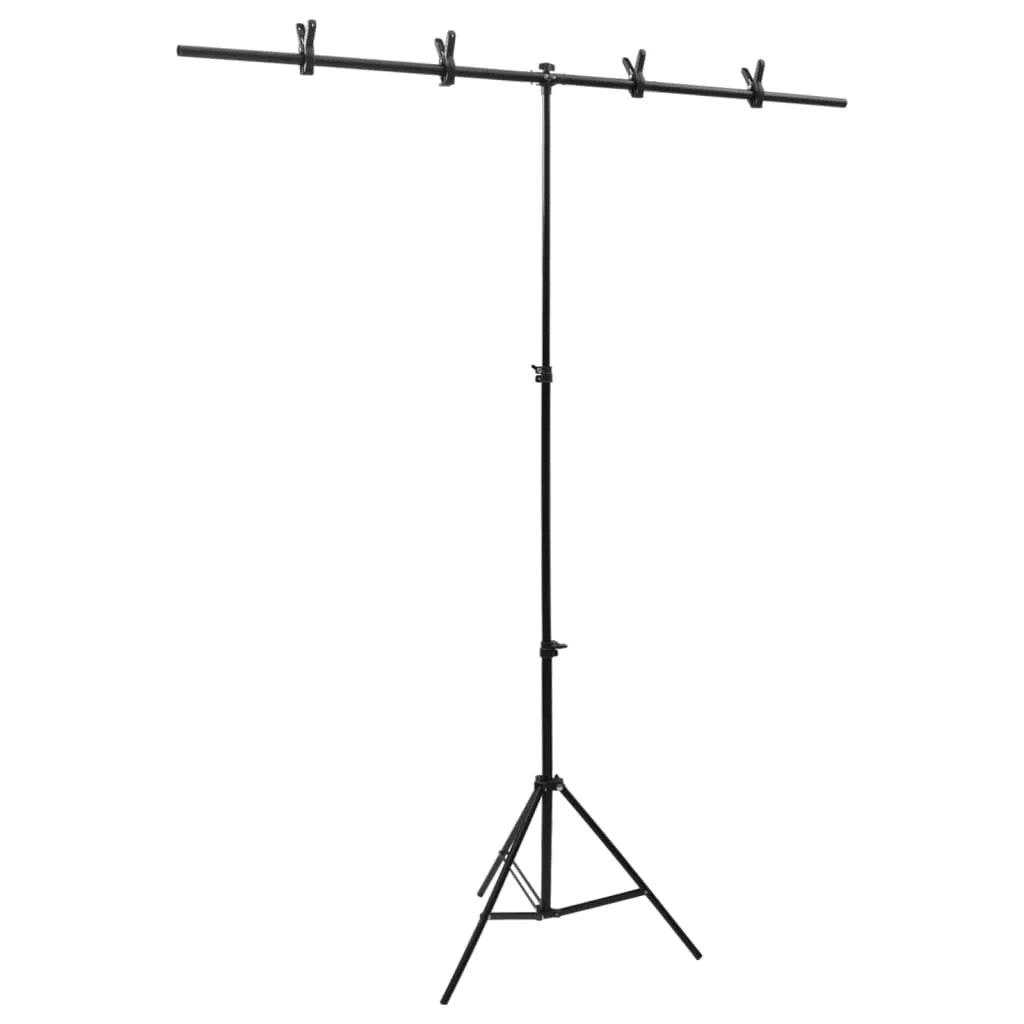 Kit per studio fotografico con illuminazione e schermo con sfondo nero 02_0042440