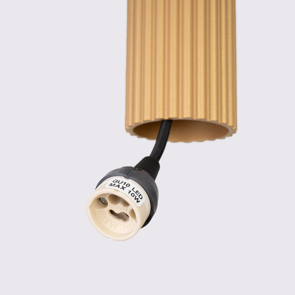 Lampada sospesa a barra GRAVIO oro/nero 2xGU10 Pure Lume