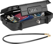 Cassaforte portatile impermeabile con combinazione a codice - Piccola cassaforte da viaggio con cavo - Anti-furto e sicurezza - Casa, ufficio, hotel, auto, viaggio