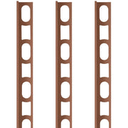 Profili in alluminio verniciato colore cioccolato 144 a l per finitura parete proangle *** pezzi 3 pz, confezione 1