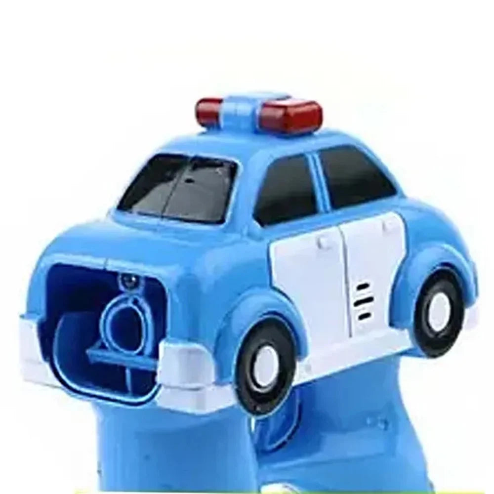 Trade Shop - Pistola Spara Bolle Di Sapone A Forma Di Auto Della Polizia Da 100ml Gioco Bambini 6560249 -