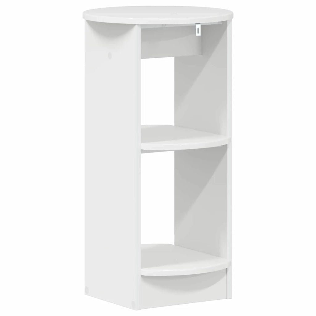Mobile laterale Bianco Lucido Legno ingegnerizzato 899838