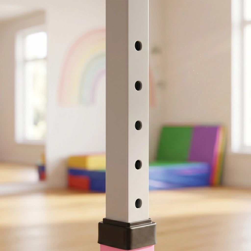 Barre per ginnastica bambini regolabile 92-150 cm ¨C zephmum ¨C rosa 194x121x150 cm