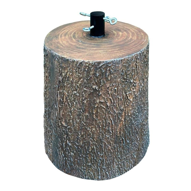 SUPPORTO BASE PER ALBERO DI NATALE TRONCO EFFETTO REALISTICO Ø35 X 35+6 CM - MARRONE CHIARO
