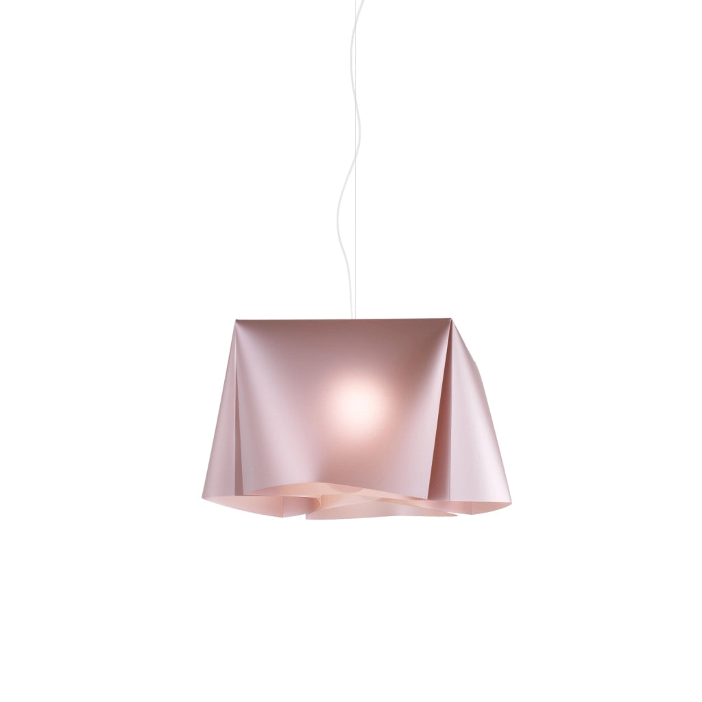 Sospensione Moderna Wanda Polilux ® Pink Metal E Metallo Cromo 1 Luce E27