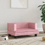 Lettino per Cani Rosa 60x40x30 cm in Velluto 171909