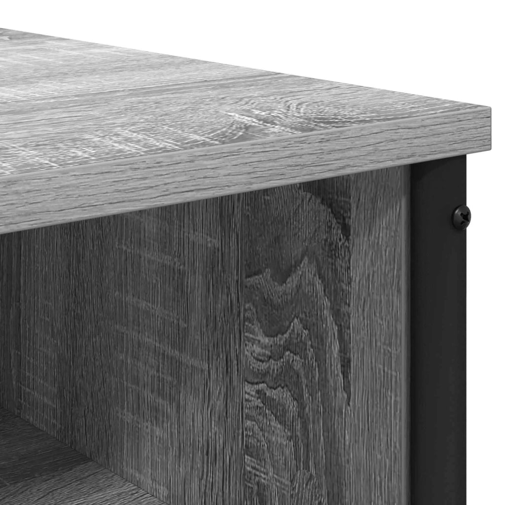 Tavolo da Trucco con lo scaffale Sonoma grigio 81 x 40 x 131 cm 8007692