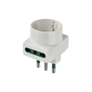 00323.B Adattatore Mult. S17+2P17/11+P30 Bianco