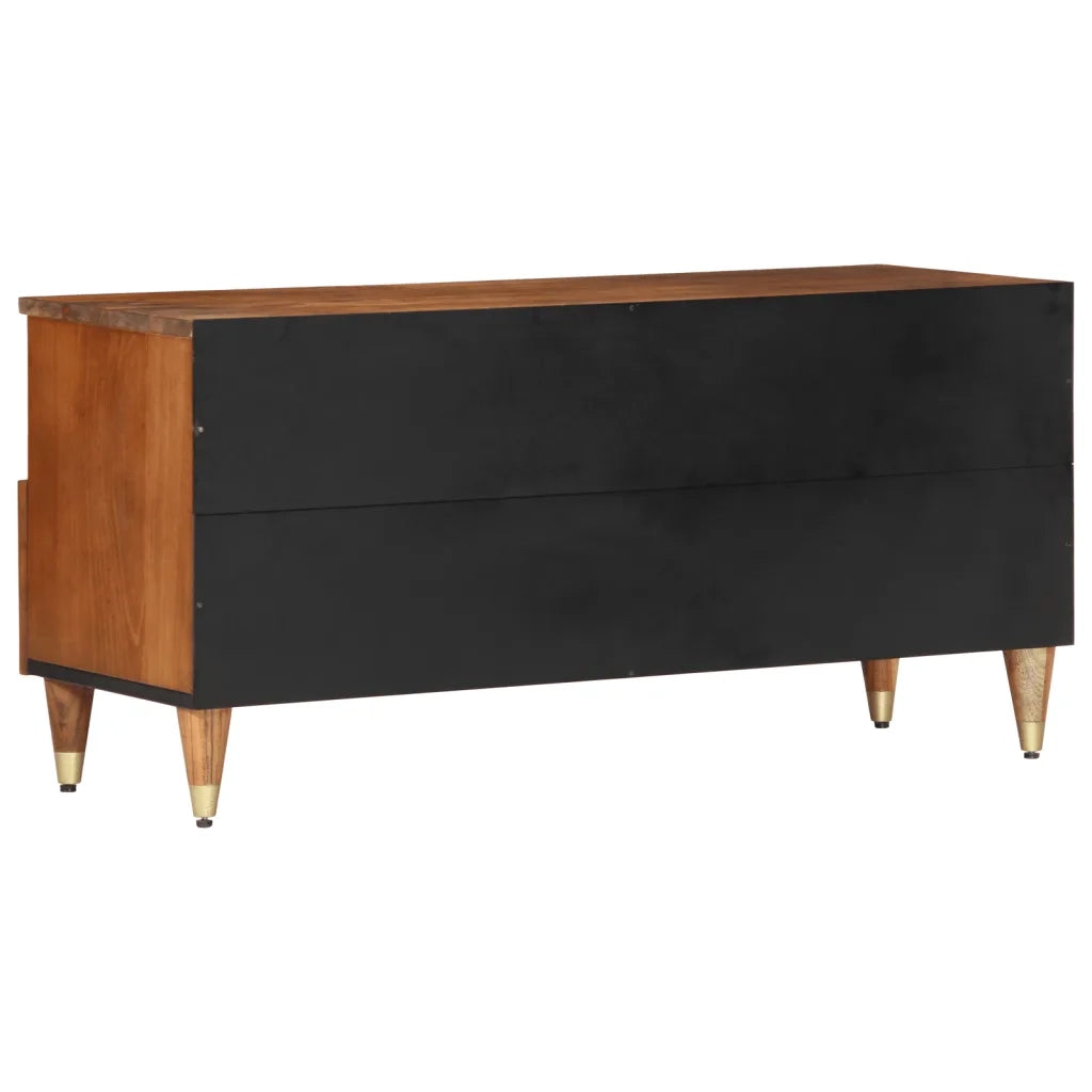 Mobile Porta TV 100x33x46 cm in Legno Massello di Mango 358302