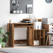 Scrivania con Storage Legno Antico 120.5x44x88.5 cm Legno Ingegnerizzato