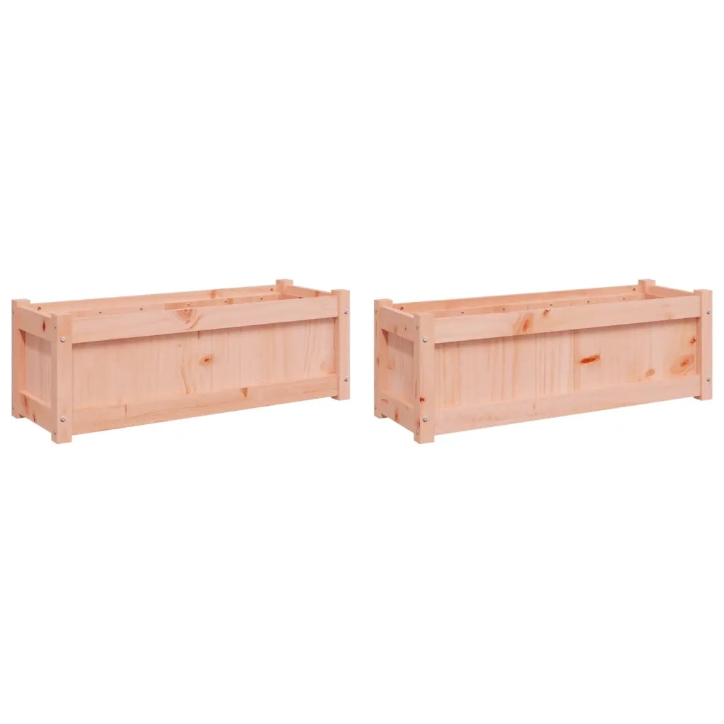 Fioriere da Giardino 2 pz-Vaso da giardino in Legno Massello di Douglas