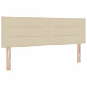 Testiera | Testata LED con strisce LED con Testiera | Testata Crema 144 cm Tessuto