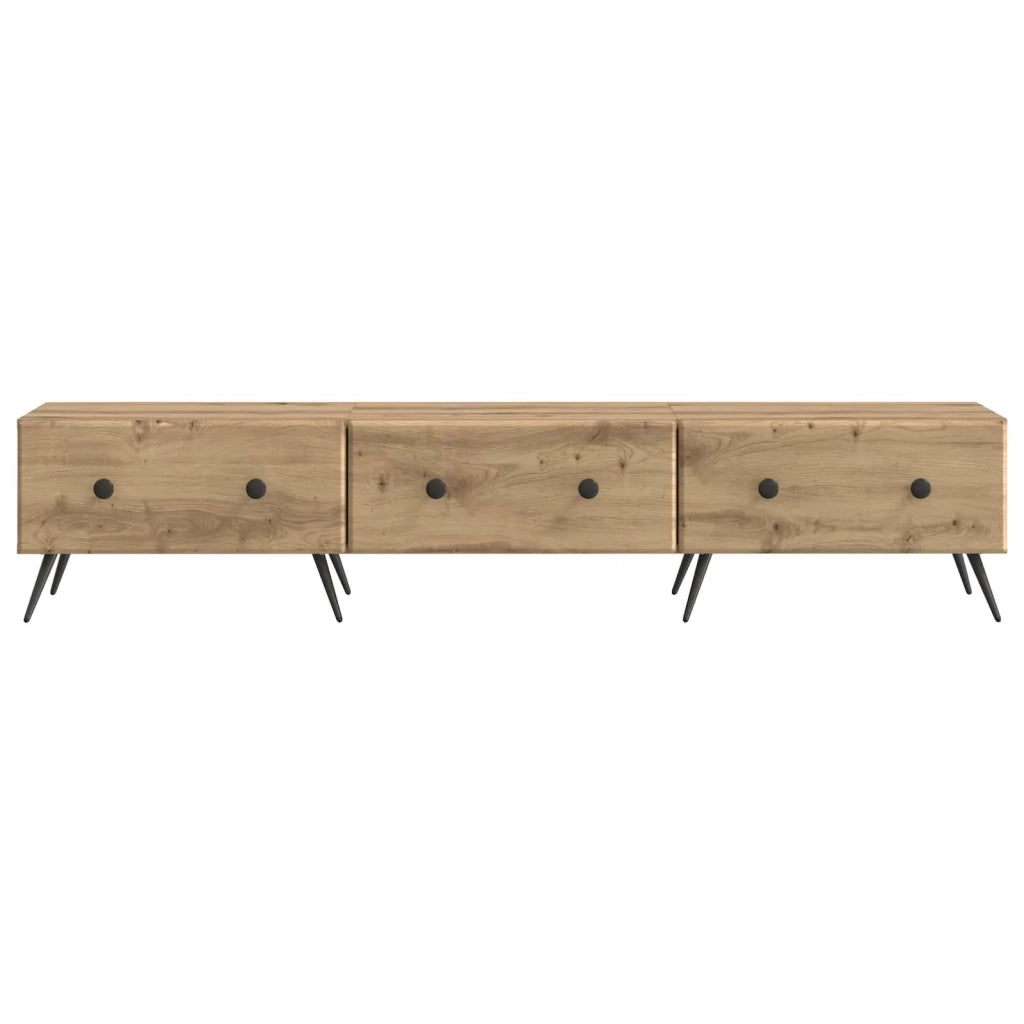 Mobile TV con cassetto Rovere Artigianale 147 x 34,5 x 30 cm