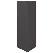 Fioriera rialzata per piante fiori terrazza giardino triangolare 30 x 26 x 75 cm acciaio nero 02_0038804
