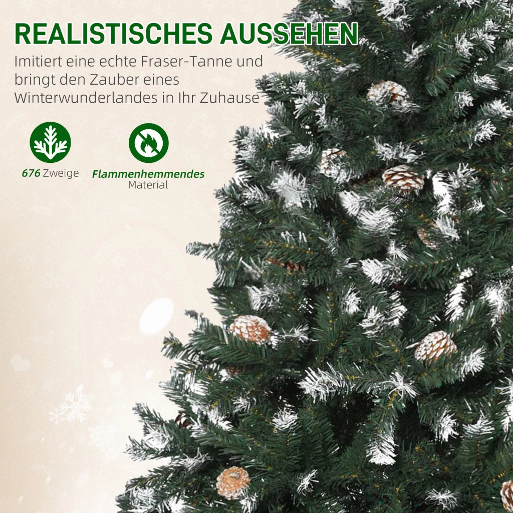 Albero di Natale Artificiale ¨C zephmum ¨C Effetto Neve, 180 cm