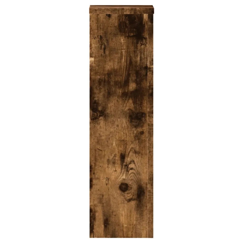 vidaXL Supporti per Piante 2 pz Rovere 17x17x60 cm Legno Multistrato