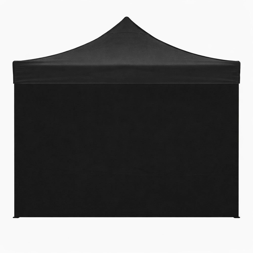 Telo Laterale per Gazebo 3x2 m Market in Tessuto Oxford Nero