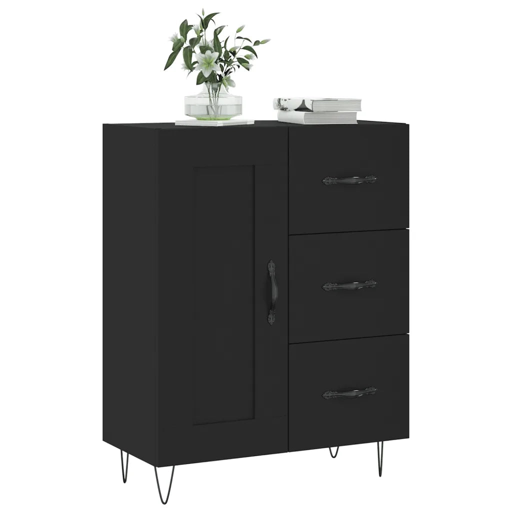 Credenza Nera 69,5x34x90 cm in Legno Multistratocod mxl 103187