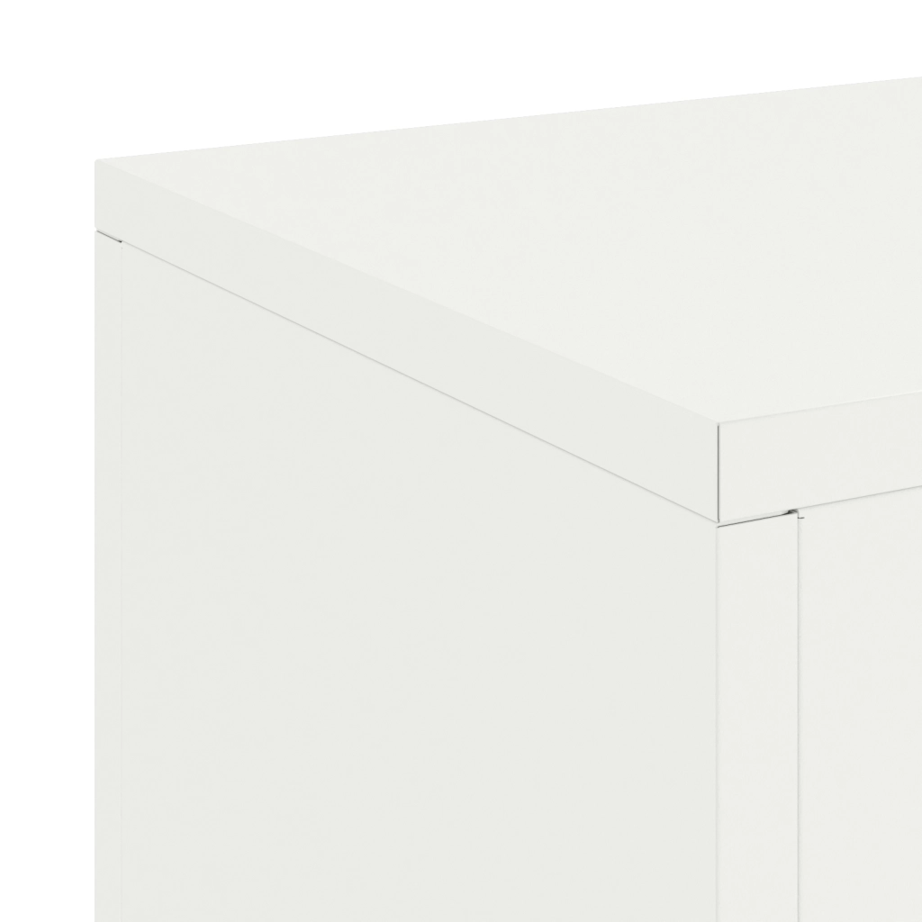 Supporti per Piante da Esterno Pillar 2 pcs Bianco 24x24x35 cm Acciaio