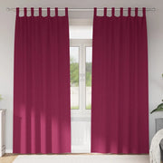 Tende Blackout con Anelli 2 pcs Rosso Vino 260 x 140 cm 4107577