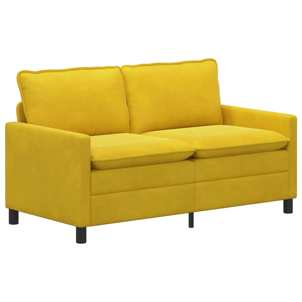 Set di divani 2 pcs Giallo Velluto
