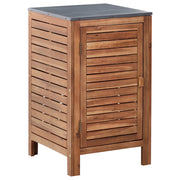 Mobile da cucina per esterni in legno di acacia marrone marrone 1 anta 50 x 50 x 83 cm Giardino Cucina Pranzo