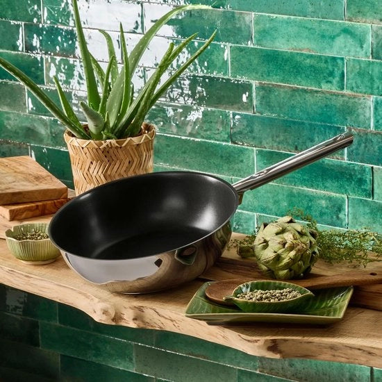 Piastra da wok 28 cm - antiaderente - duraturo - ecologico - alluminio