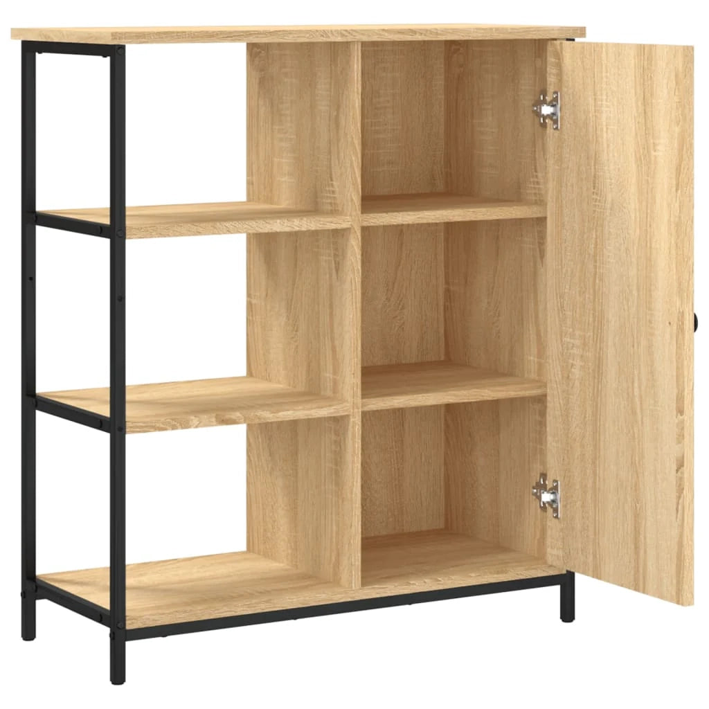 Buffet credenza cassettiera armadio mobile contenitore organizer cucina soggiorno rovere Sonoma 70 x 30 x 80 cm legno ingegnerizzato marrone 02_0031694
