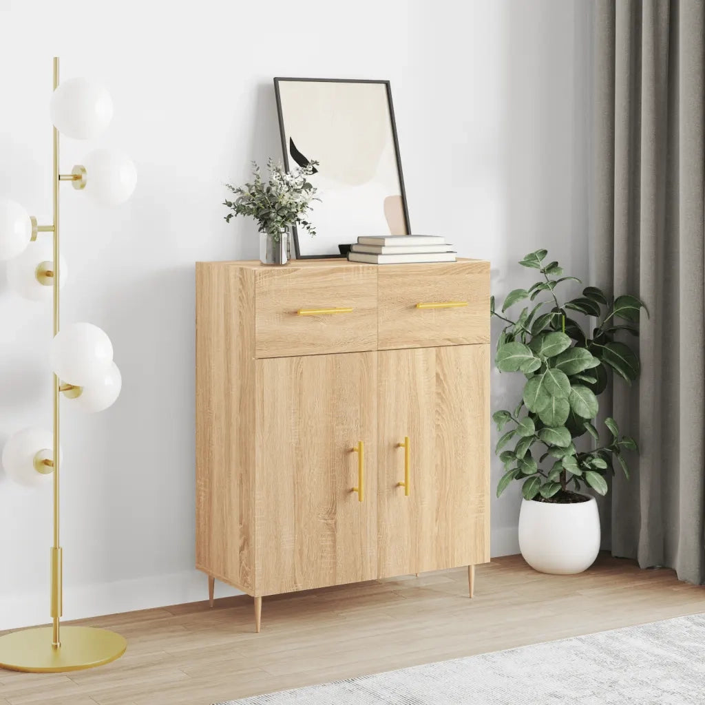 Credenza Rovere Sonoma 69,5x34x90 cm in Legno Multistratocod mxl 80490