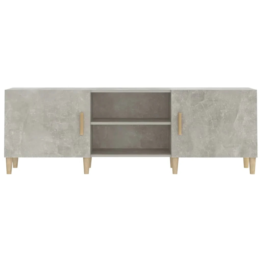 Mobile TV multimediale mensola TV credenza TV per sala da pranzo soggiorno camera da letto 150 x 30 x 50 cm legno ingegnerizzato grigio 02_0025999