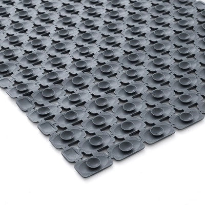 Tappetino antiscivolo doccia grigio 40x73 cm in plastica Spring